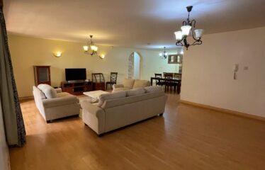 Elegant Fully Furnished 3-Bedroom Apartment + DSQ with Private Garden for Rent | Brookside, Westlands