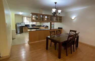 Elegant Fully Furnished 3-Bedroom Apartment + DSQ with Private Garden for Rent | Brookside, Westlands