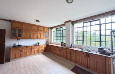 5-Bedroom House on ¾ Acre + DSQ for Rent in Miotoni, Karen, Nairobi.